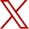 X ロゴ 赤
